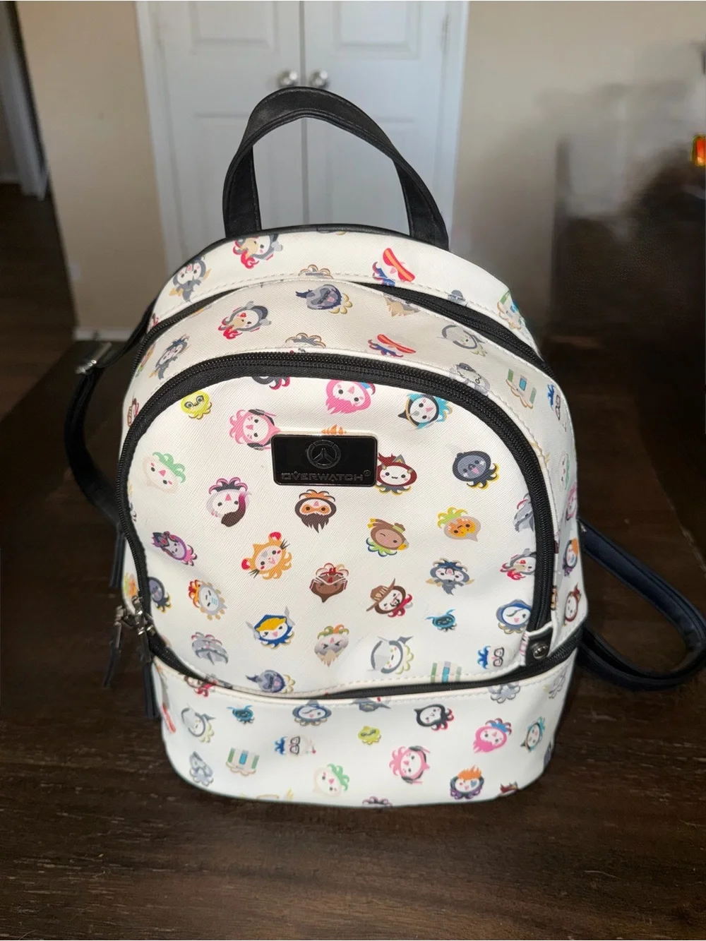 Overwatch White Character Print Mini Backpack